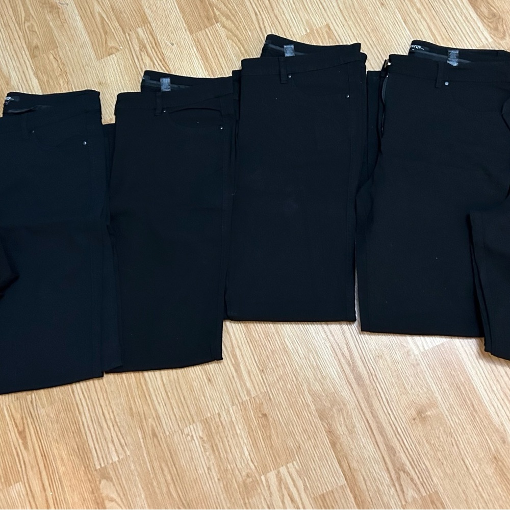 Black Straight Pants